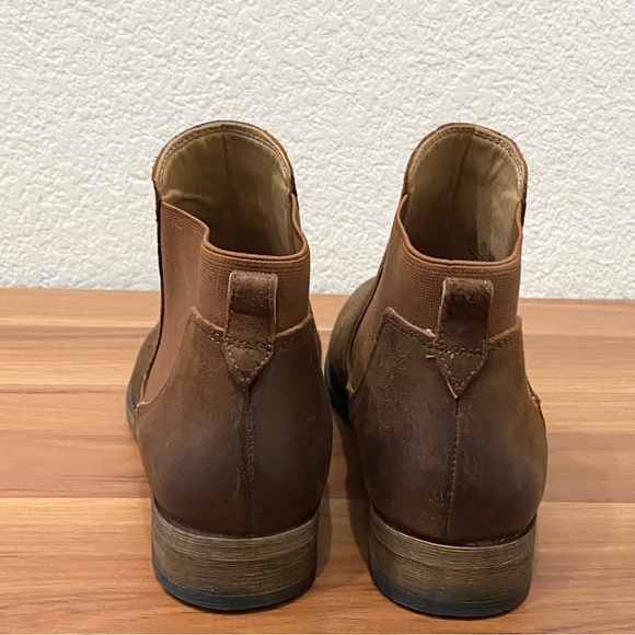 FRANCO SARTO “Kabrina” Cognac Brown Suede Leather Chelsea Ankle Boots Size 6.5 - Picture 7 of 14